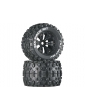 Duratrax Wheels 3.8" H17x34mm Six Pack MT C1 (2)