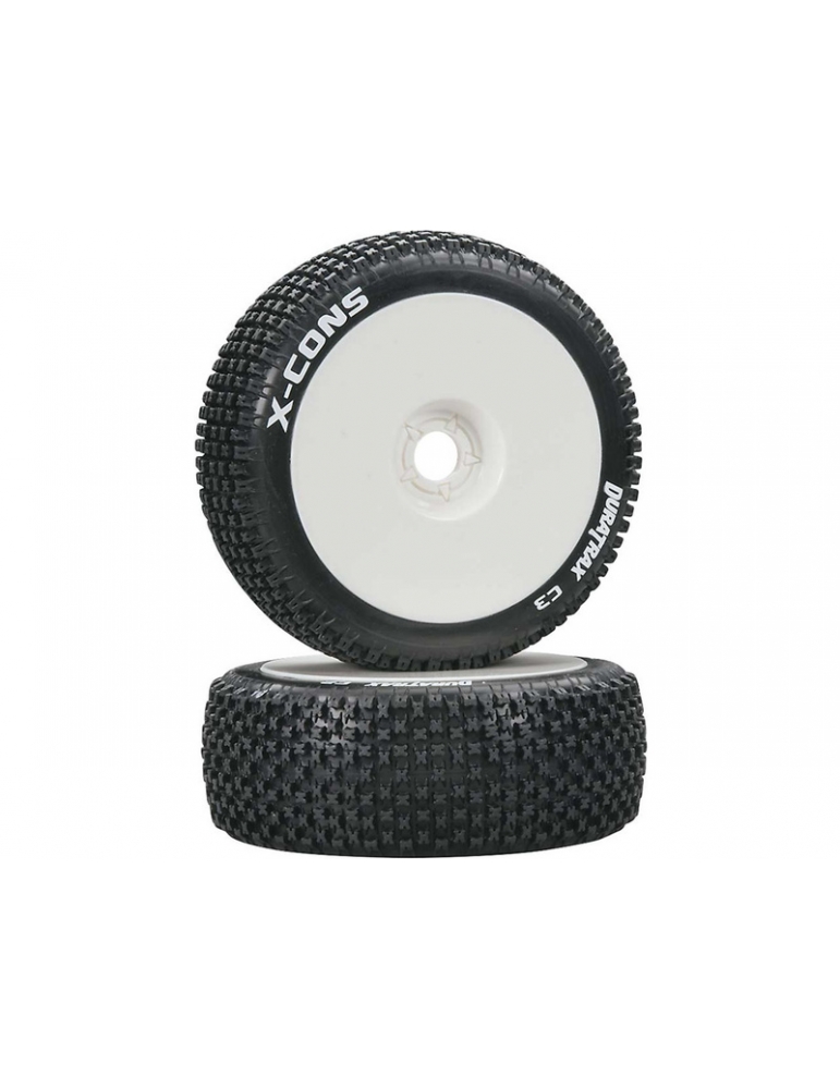 Duratrax Wheels 3.2" Buggy H17x34mm X-Cons C3 (2)