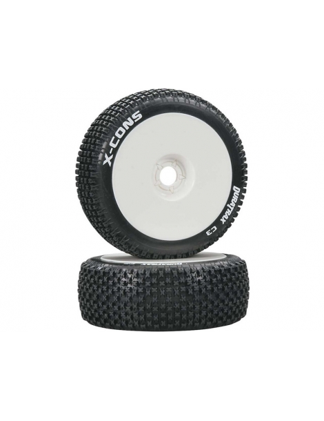 Duratrax Wheels 3.2" Buggy H17x34mm X-Cons C3 (2)