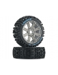 Duratrax Wheels 3.2" Buggy H17x34mm Lockup C2 Spoke Chrome (2)