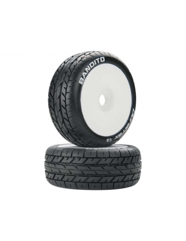 Duratrax Wheels 3.2" Buggy H17x34mm Bandito C2 White (2)