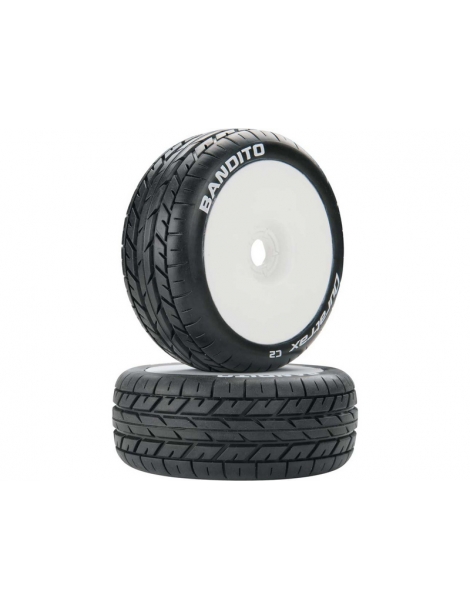 Duratrax Wheels 3.2" Buggy H17x34mm Bandito C2 White (2)