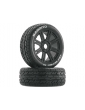 Duratrax Wheels 3.2" Buggy H17x34mm Bandito C2 Spoke Black (2)