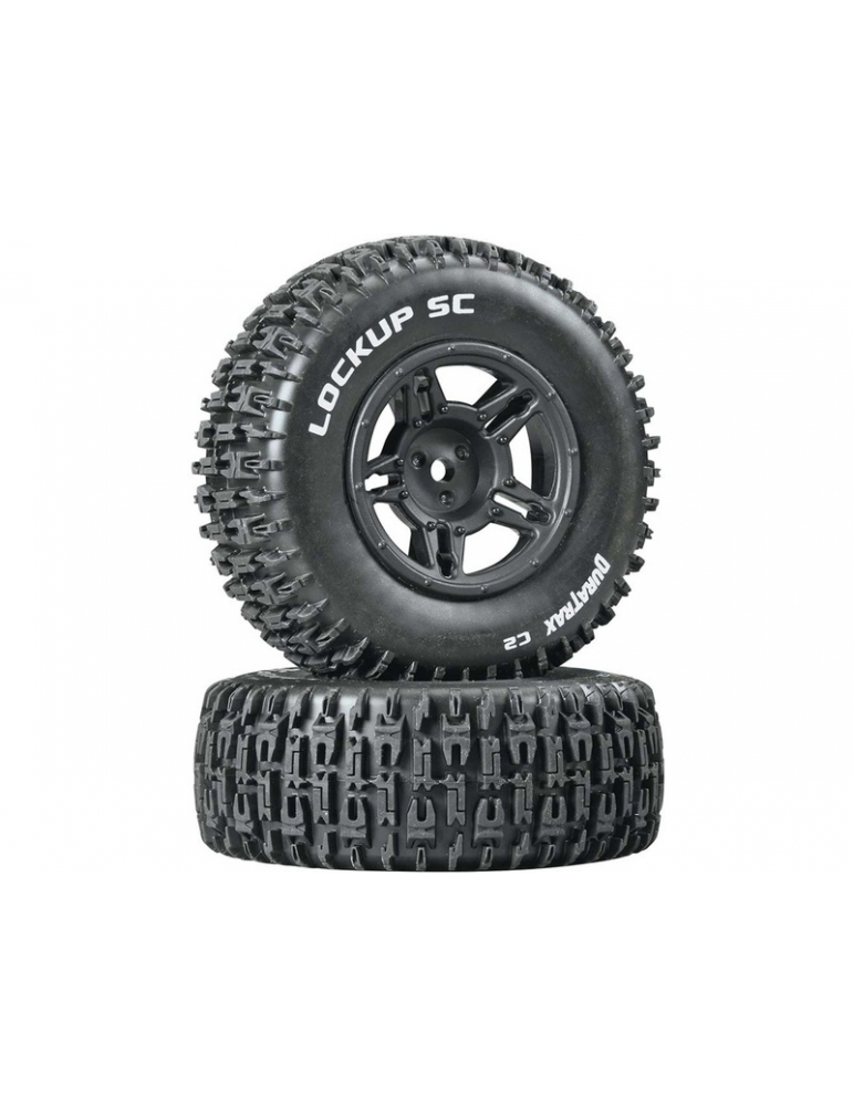 Duratrax Wheels 3.2/2.4" Slash H12x24mm Lockup SC C2 (2)