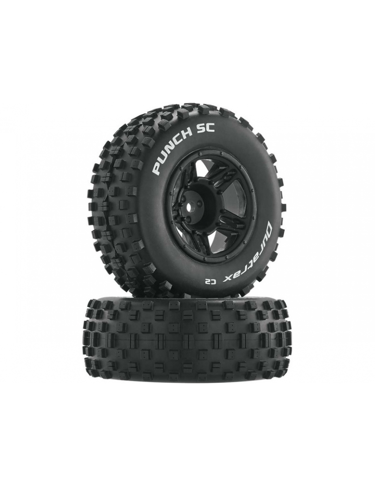 Duratrax Wheels 3.2/2.4" Slash H12x20mm Punch SC C2 (2)