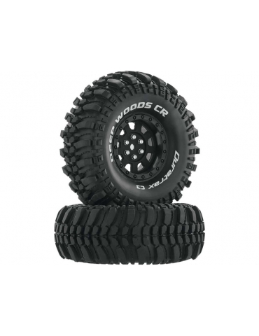Duratrax Wheels 1.9" H12x15mm Deep Woods CR C3 Crawler Black (2)