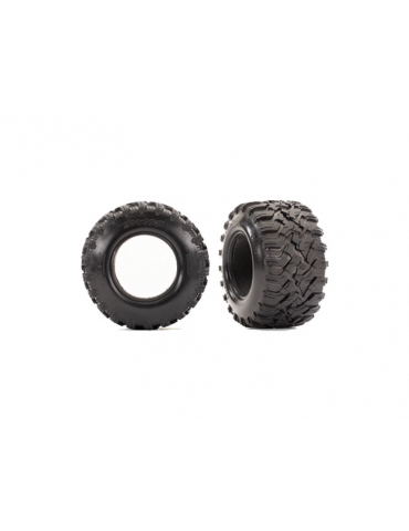 Traxxas Tires 2.8", Maxx All-Terrain (2)/ foam inserts (2)