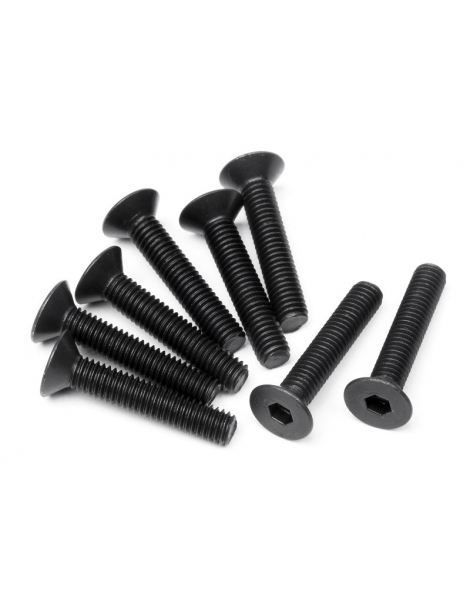 100557 - FLAT HEAD SCREW M3x16mm (HEX SOCKET/8pcs)