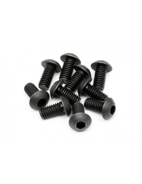 Z351 - BUTTON HEAD SCREW M3x6mm (HEX SOCKET/10pcs)