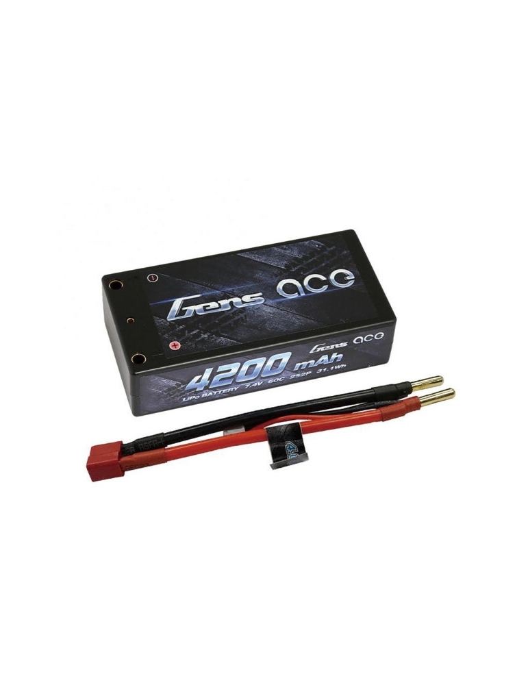 Gens ace 4200mAh 7.4V 60C 2S2P HardCase Lipo akumuliatorius