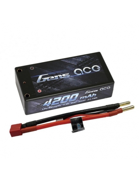 Gens ace 4200mAh 7.4V 60C 2S2P HardCase Lipo akumuliatorius