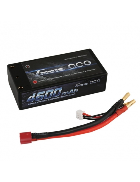 Gens ace 4600mAh 7.4V 60C 2S2P hardcase Lipo akumuliatorius