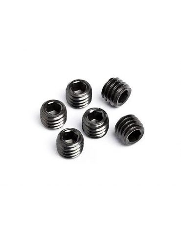 Z740 - SET SCREW M5x4mm BLACK (6pcs)