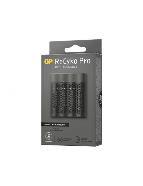 Įkroviklis GP USB Speed E451 + 4AA GP ReCyko Pro 2000