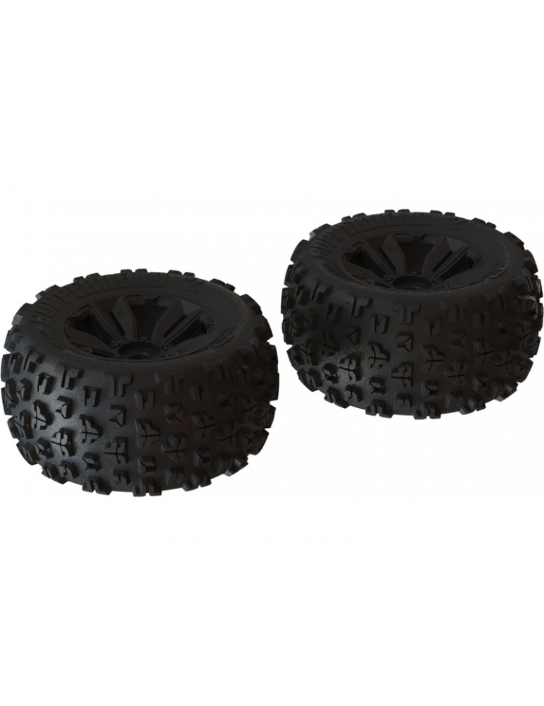 Arrma dBoots Copperhead2 MT Tire Set Black (Pora)