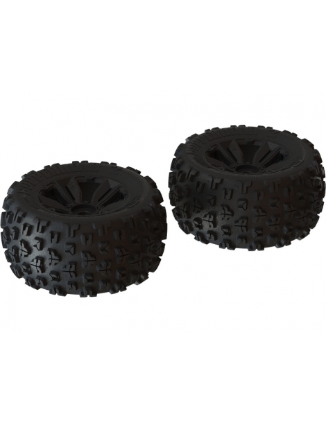 Arrma dBoots Copperhead2 MT Tire Set Black (Pora)