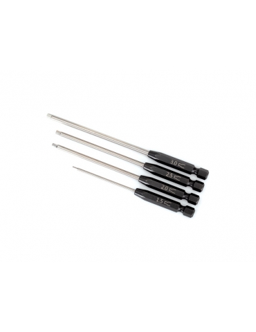 Traxxas Speed Bit Set, hex driver, 4-piece straight (1.5mm, 2.0mm, 2.5mm, 3.0mm)