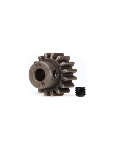 Traxxas Gear, 16T pinion 1.0M (fits 5mm shaft)/ set screw