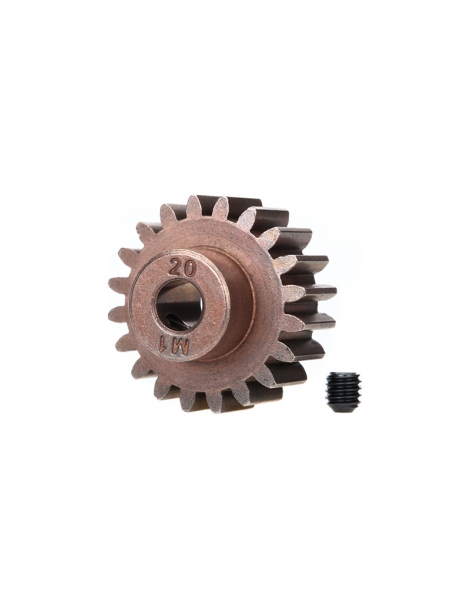 Traxxas Gear, 20T pinion 1.0M (fits 5mm shaft)/ set screw