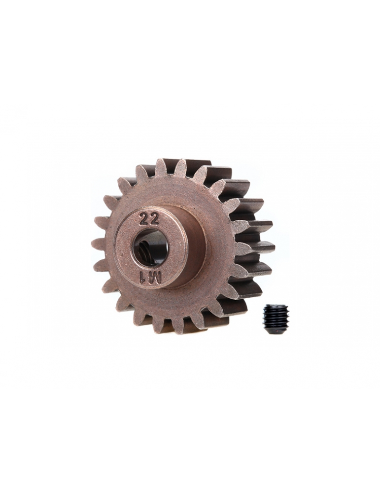 Traxxas Gear, 22T pinion 1.0M (fits 5mm shaft)/ set screw