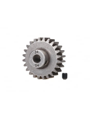 Traxxas Gear, 24T pinion 1.0M (fits 5mm shaft)/ set screw