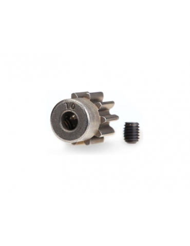 Traxxas Gear, pinion 10T 32DP, shaft 3.17mm (mach. steel)/ set screw