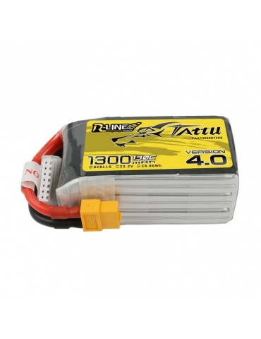 Akumuliatorius Tattu R-Line 4.0 1300mAh 22.2V 130C 6S1P XT60