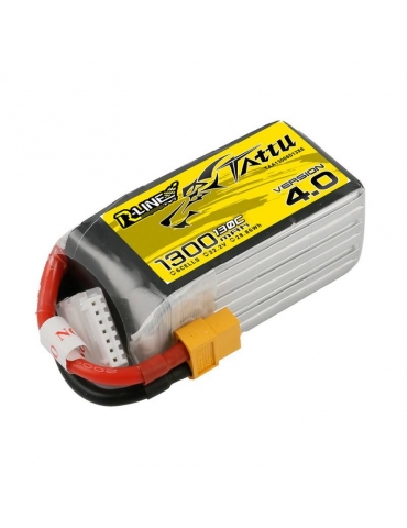 Akumuliatorius Tattu R-Line 4.0 1300mAh 22.2V 130C 6S1P XT60