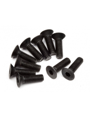 Z083 - FLAT HEAD SCREW M3x10mm (HEX SOCKET/10vnt)