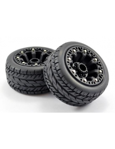 Ratai Fastrax 1:16 Eagle Tyres Mounted on Black 8SP 12mm Hex