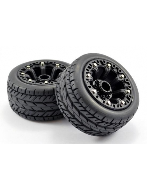 Ratai Fastrax 1:16 Eagle Tyres Mounted on Black 8SP 12mm Hex