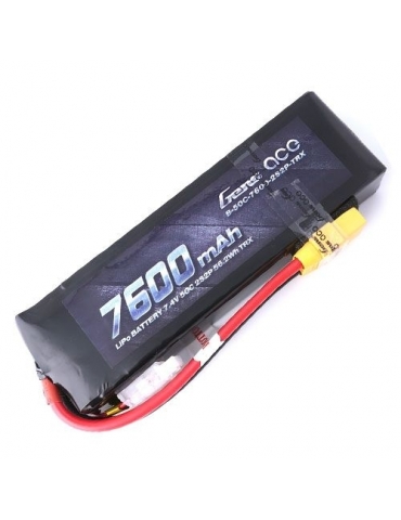 Gens ace 7600mAh 7.4V 50C 2S2P Lipo Battery with XT60 Plug