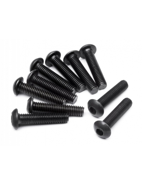 100559 - BUTTON HEAD SCREW M3x14mm (HEX SOCKET/10pcs)