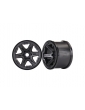 8671 - Wheels, 3.8" (black) (2) (17mm splined)