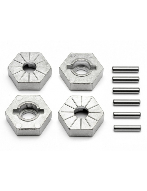 86804 - HEX WHEEL HUB 17mm (SILVER/4pcs)