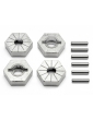86804 - HEX WHEEL HUB 17mm (SILVER/4pcs)