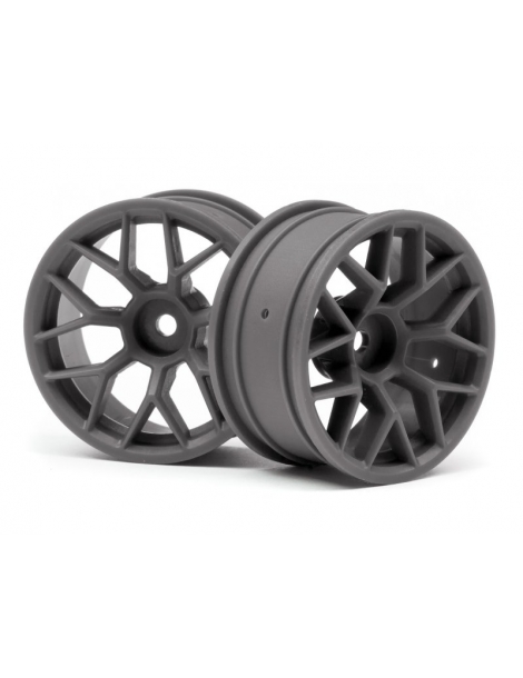 112812 - RTR WHEEL 26MM GUNMETAL (6MM OFFSET/2PCS)