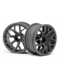 112812 - RTR WHEEL 26MM GUNMETAL (6MM OFFSET/2PCS)