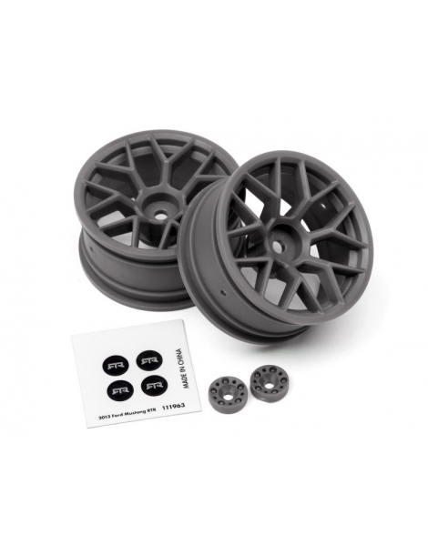 112812 - RTR WHEEL 26MM GUNMETAL (6MM OFFSET/2PCS)
