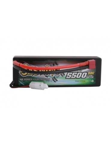 Akumuliatorius Gens Ace 5500mAh 7,4V 50C 2S1P HC