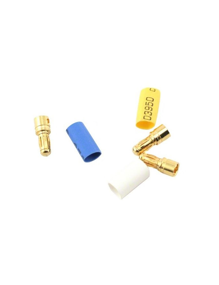 3342 - Bullet connectors, male, 3.5mm (3)/ heat shrink