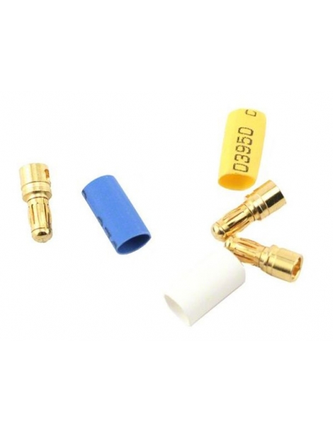 3342 - Bullet connectors, male, 3.5mm (3)/ heat shrink