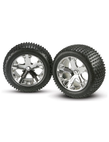 3770 - Tires & wheels 2.8" All-Star chrome wheels Alias tires (2) (rear)