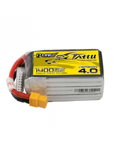 Akumuliatorius Tattu R-Line 4.0 1400mAh 22.2V 130C 6S1P XT60