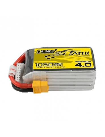 Tattu R-Line 4.0 1050mAh 22.2V 130C 6S1P XT60 Battery