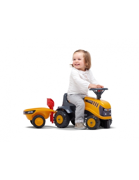 Paspirtukas traktorius su priekaba FALK - Baby JCB