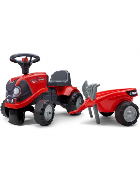 Paspirtukas traktorius su priekaba FALK - Baby Case IH