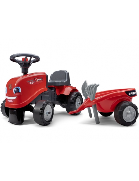 Paspirtukas traktorius su priekaba FALK - Baby Case IH