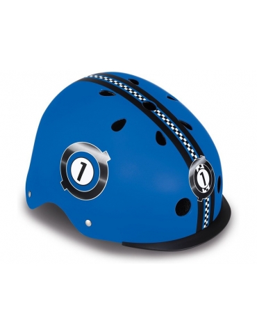 Globber - Children's Helmet Elite Lights Navy Blue Racing XS/S