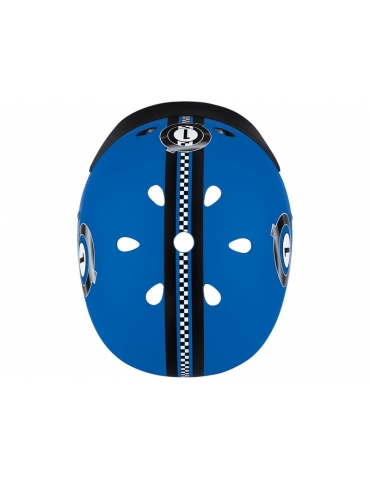 Globber - Children's Helmet Elite Lights Navy Blue Racing XS/S